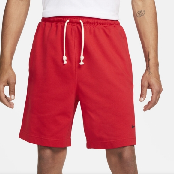 Nike Dri-Fit Standard Issue 8" French Terry Basketball shorts - red - Picture 2 of 16